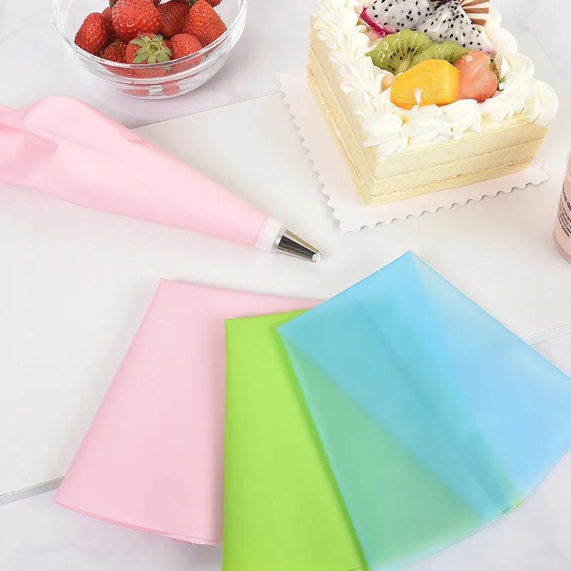 Confectionery Bag Silicone Icing Piping Cream Pastry Nozzle Bags DIY Reusable Cake Decorating Baking Tools for Russian Tips