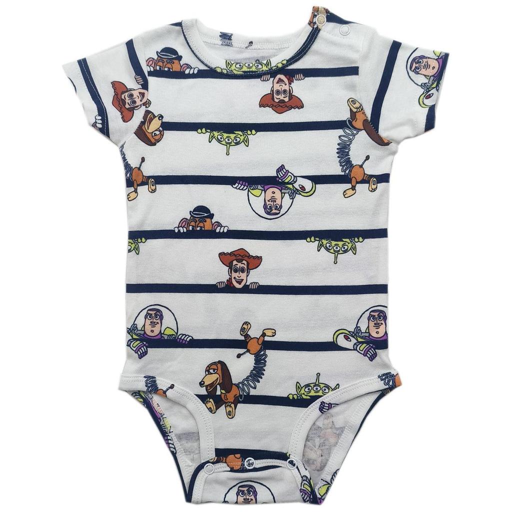Baby Shoulder Snap Ribbed Cotton Bodysuit - Short Sleeve One-Piece Romper for Boys & Toddlers