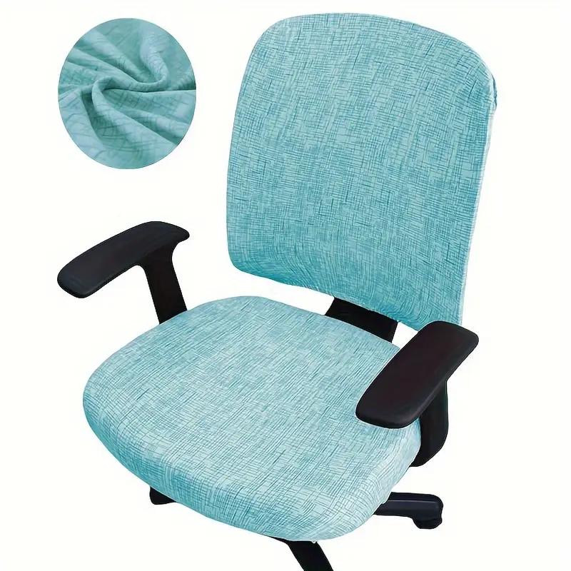 2Pcs/Set High Elastic Office Chair Covers Thicken Computer Spandex Split Seat Cover Armchair Cover Home Textile