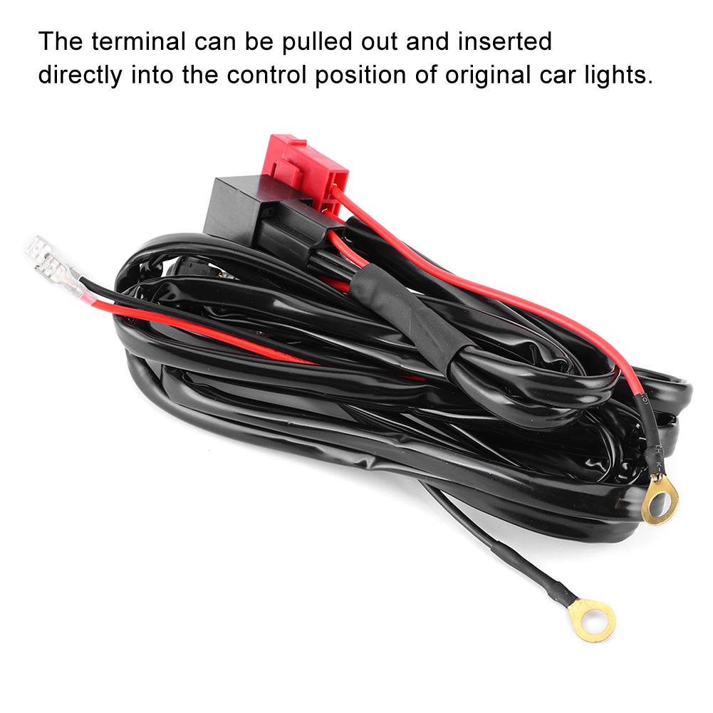 12V40A Hochleistungs-Arbeitsscheinwerfer Schalter Kabelbaum Wasserdicht für LED Langstreifen Scheinwerfer