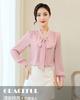 Middle Aged Mother's Spring and Autumn Outfit Long Sleeved Shirt Plus Size Women's Shirt Autumn Base Shirt