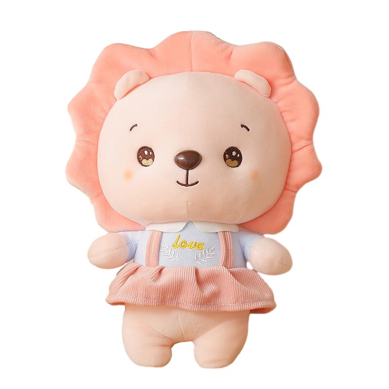 Lion Cartoon Couple Doll Plush Toy Room Decoration Kids Girls Present Pillow