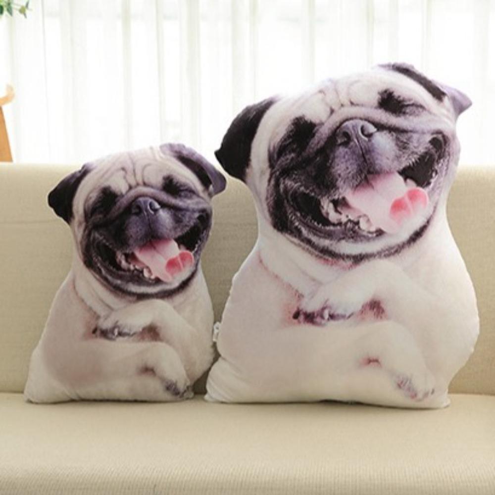 Husky Realistic Printed Dog Plush 3D Plush Animal Toys Dog Pet Throw Pillow  Birthday Gift
