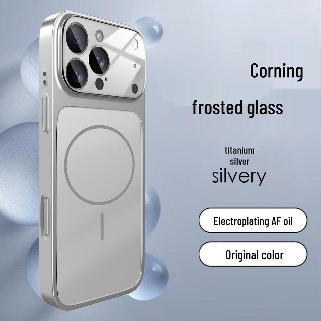 Corning Mattiertes Magnetisches Hautgefühl Glas Stoßfestes Case für iPhone 17 Pro Max