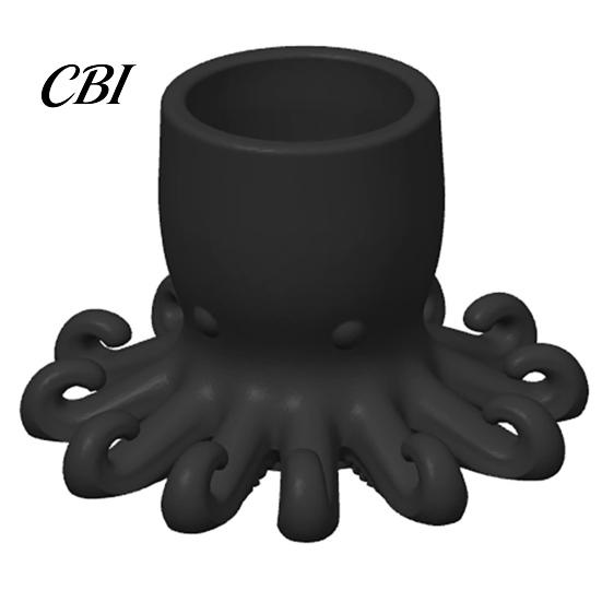 Pen Holder 3D Printed Holder, Octopus Shape Pencil Cup, Cute Creative Stand Ocean Animal Desktop Organizer for Home Office Accessory