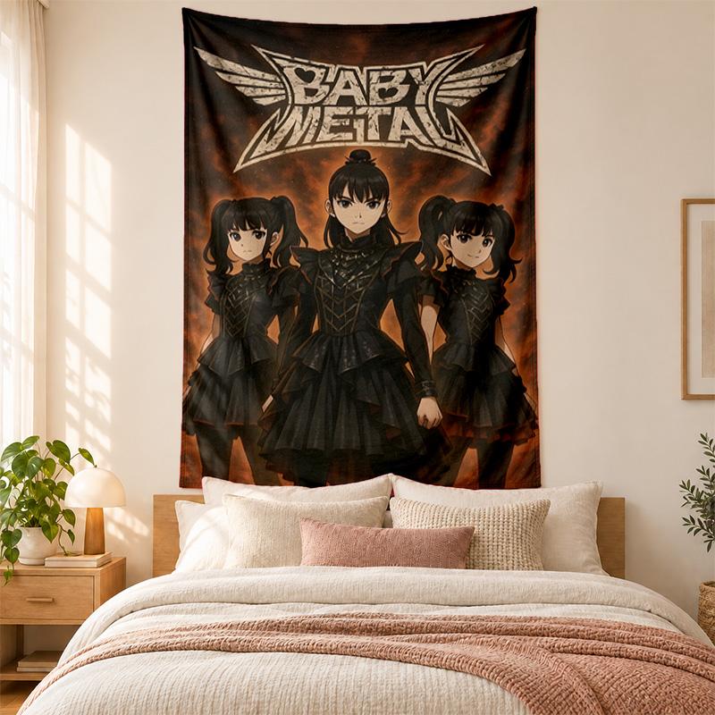 Baby Metal Tapestry highquality for decorating living room bedroom dorm walls ideal as bedroom wallart orholiday gift