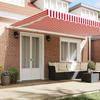 Retractable Awning Red and White 500 X 300 X 165 Cm
