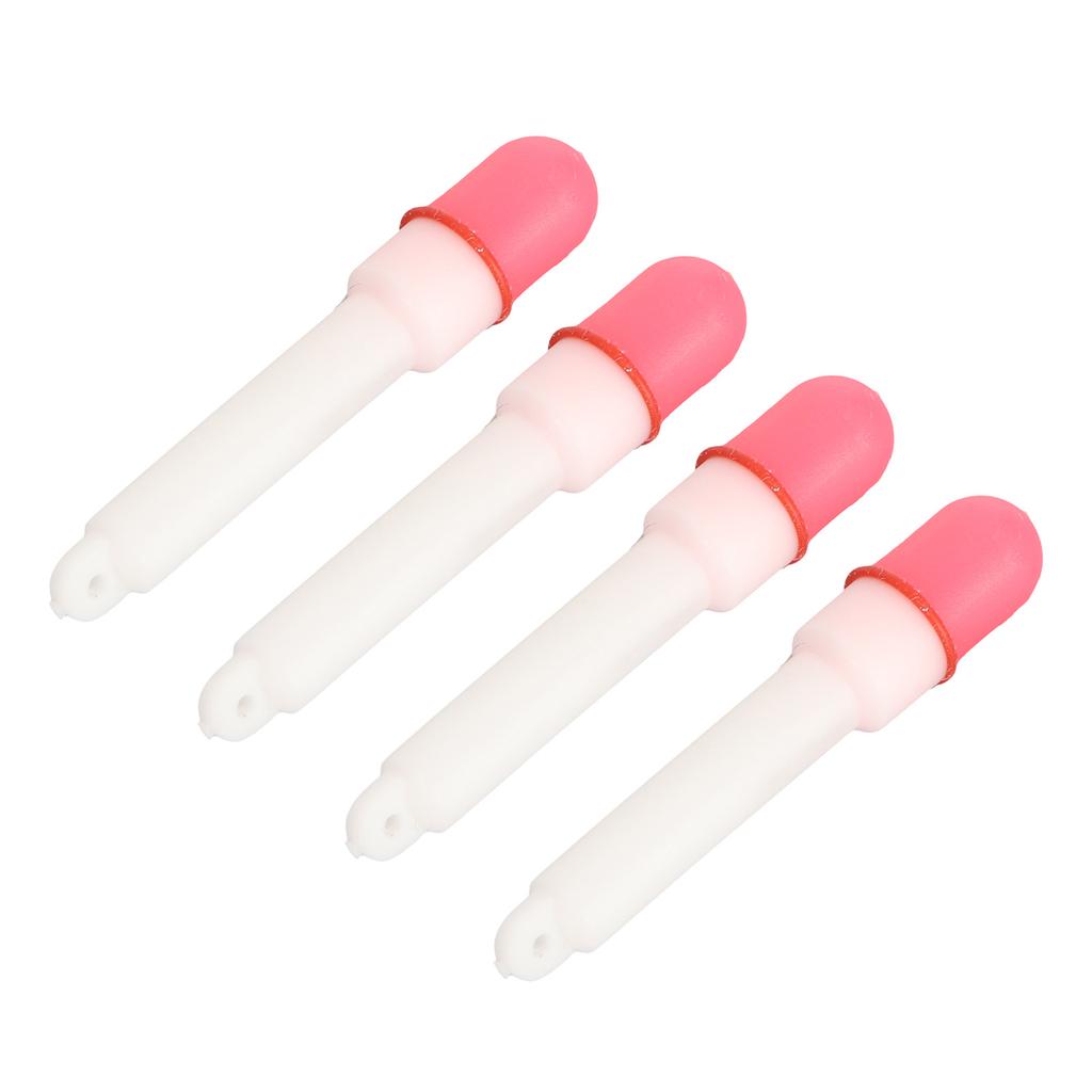 4PCS Fishing Glow Sticks High Visibility Night Fishing Float Tail Light Fishing Rod Floats LED Glow Stick Steady Red