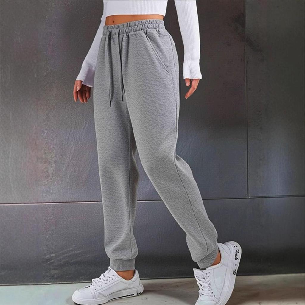 2026 Women's Casual Autumn/Winter Drawstring Sweatpants - European/American Style