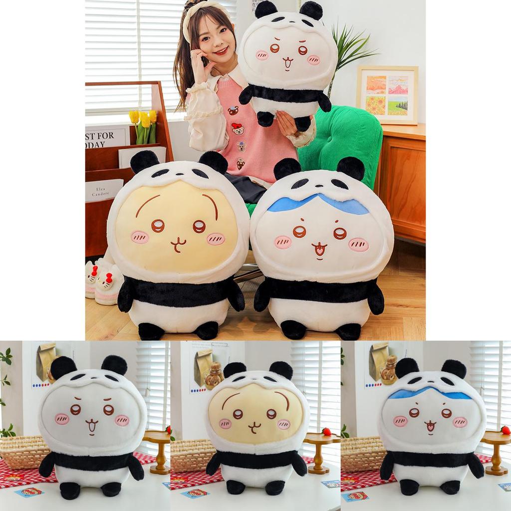 Chiikawa Panda Plush Toy Doll With Soft Pp Cotton Filling For Kids' Bedroom Decor