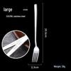 Uotu 316 Stainless Steel Long Handle Fork Set