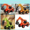 Engineering Toy Set For Boys With Inertia Construction Vehicles And Interactive Play For Kids