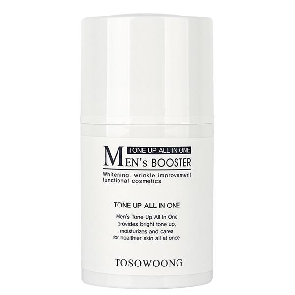 Men s Booster Tone-Up All-in-One 50ml: Skin, Lotion, Essence, and Cream all in one.