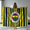 Fenerbahçe Print Flanelldecke Hohe Qualität Warm Bequem Decke für Alle Jahreszeiten Perfekt für Geschenke Heimdekoration