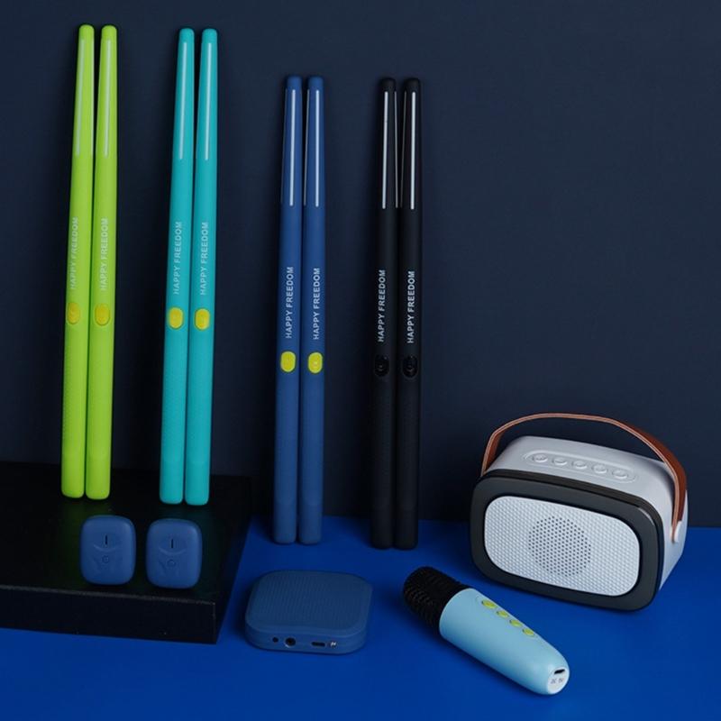 Portable Pocket Drum Motion Sensing Electric Air Drum With Drumsticks Virtual Air Drum for Beginners Kids Enduring