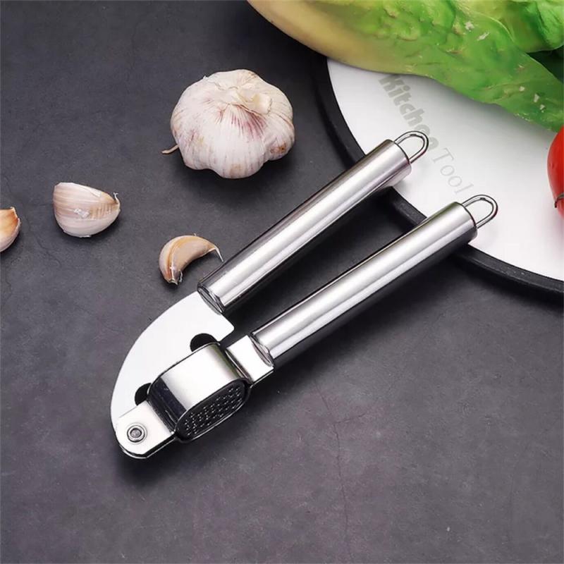 Zinc Alloy Garlic Press Manually Mashed Garlic Machine Garlic Crusher Handheld Cooking Ginger Crusher Kitchen Tools