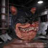 Halloween Scary Dog Mask Latex Full Face Headgear COS Party Props with Funny Fangs for Animal Costumes