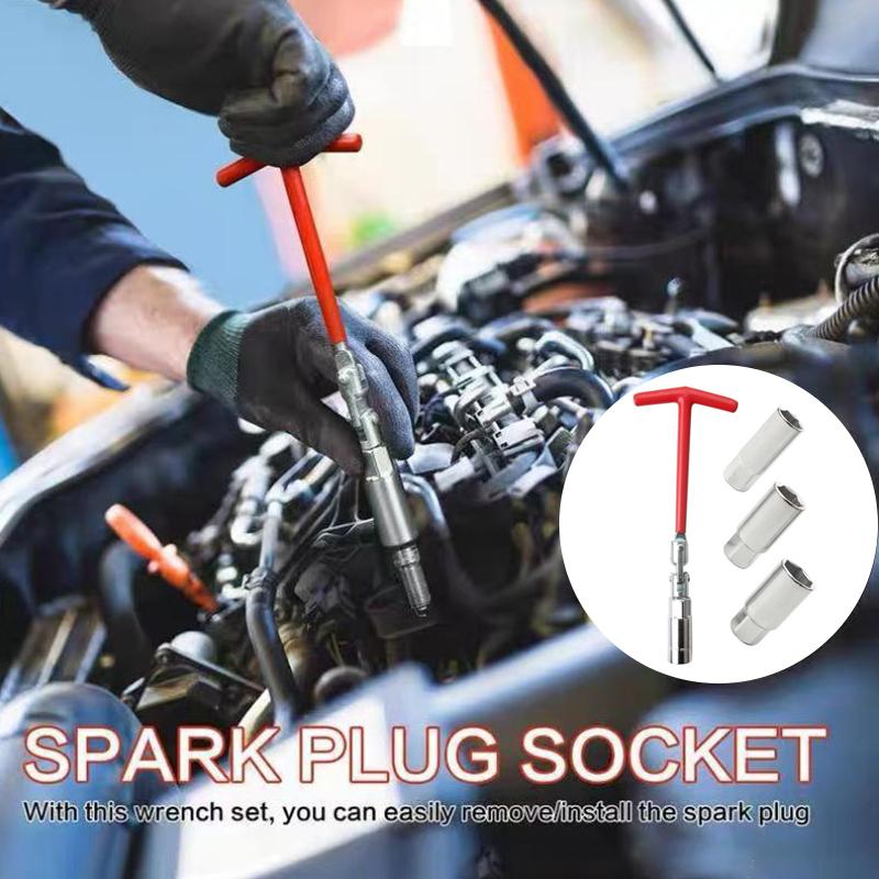 Zündkerzenhülse T-Form 14/16/18/21mm Auto Motorrad Zündkerzen-Entfernungswerkzeuge 3/4/5 Stück Auto Reparaturwerkzeugsatz Entfernungswerkzeug