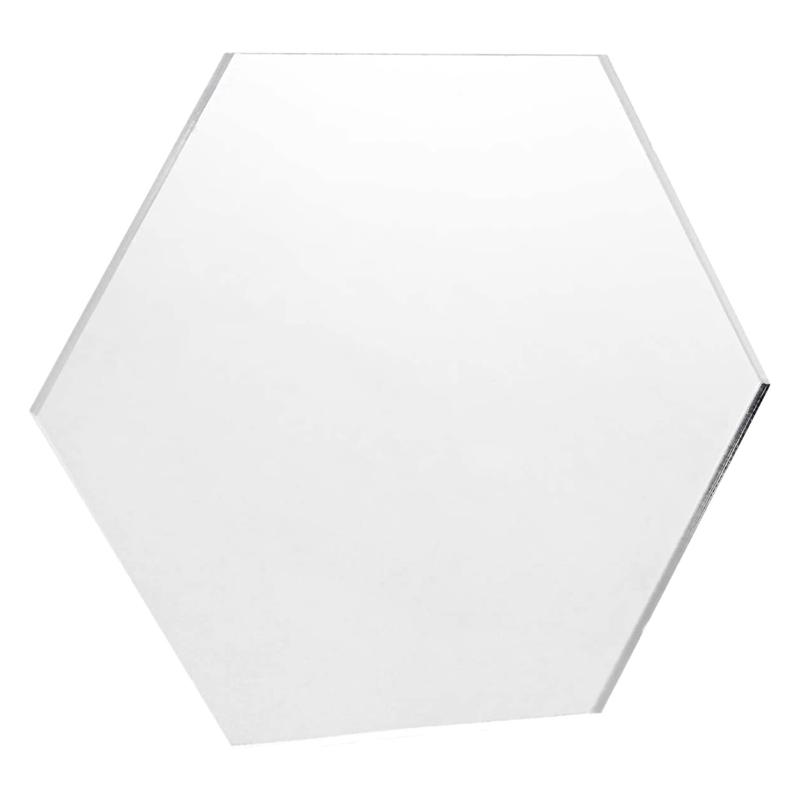 20/50Pcs Hexagonal Acrylics Shape Clear Acrylics Blank 3Inch Hexagonal Slices for Table Number Sign Art Painting