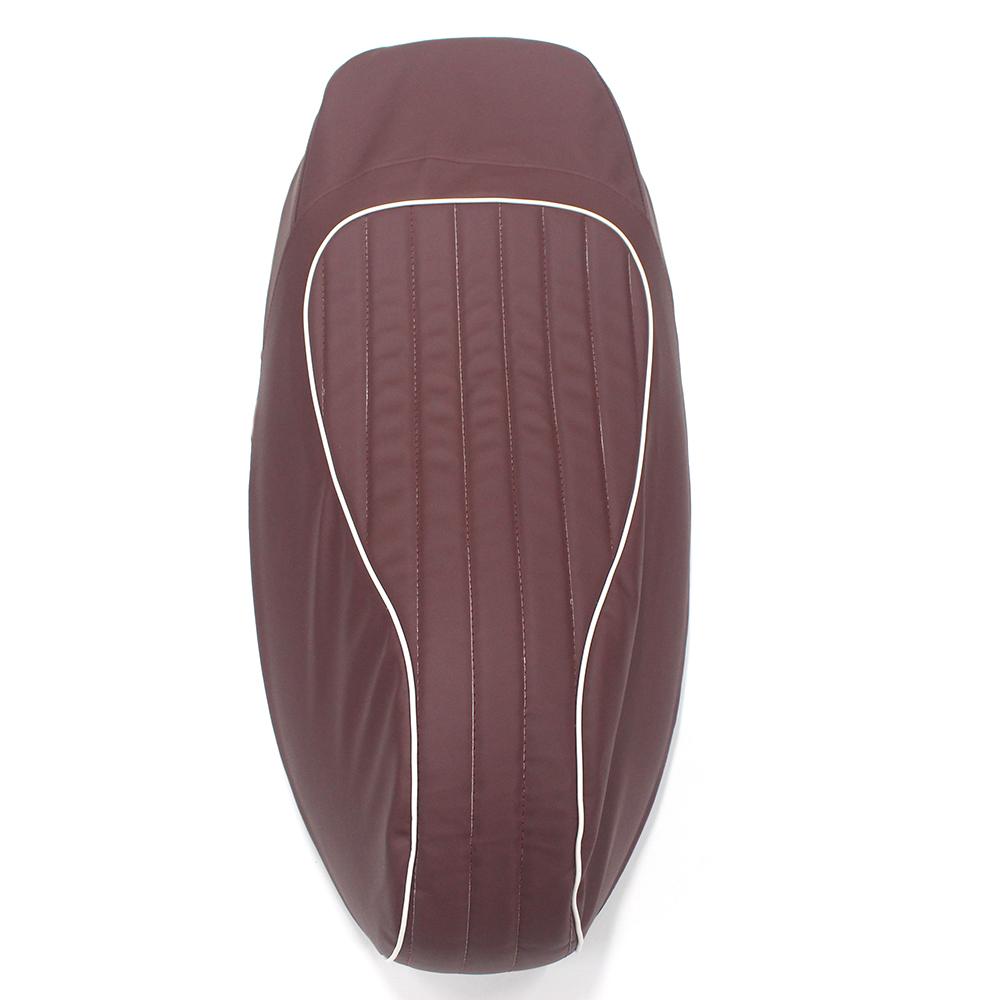 Motorcycle Black/Red Saddle Leather Cushion Cover for GTS300 GTS 300
