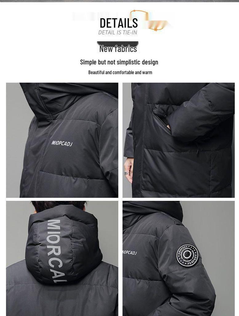 Herren- und Damen 2025 Mittellange Farbverlauf Räumungs Daunenjacke - Dicke, warme und figurbetonende Winterjacke für Paare