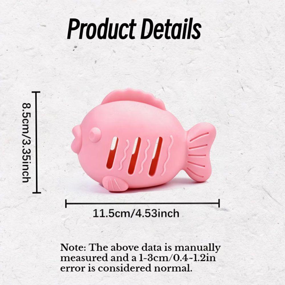 Fish Shape Fish Toy Silicone Cat Chew Toy Safe Contact Cat Feeder Cat Boredom Relief