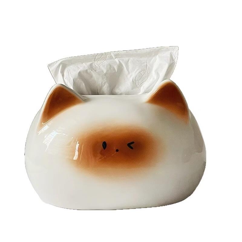 Retro Black Cat Tissue Holder