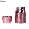 50Pcs Cupcake Paper Cup Oilproof Cupcake Cake Liner Wrappers Golden Muffin Wrapper Paper Baking Supply Birthday Party Decor