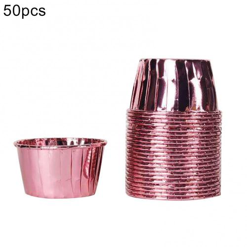 50Pcs Cupcake Paper Cup Oilproof Cupcake Cake Liner Wrappers Golden Muffin Wrapper Paper Baking Supply Birthday Party Decor