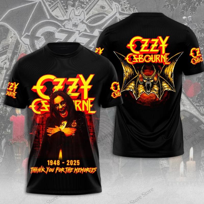 

Чоловіча футболка Рок-гурт Ozzy Osbourne 3D-друк Футболка Топи Жіночі Великий розмір Топи Футболки Літня футболка Дитячий одяг Альбом 4XL