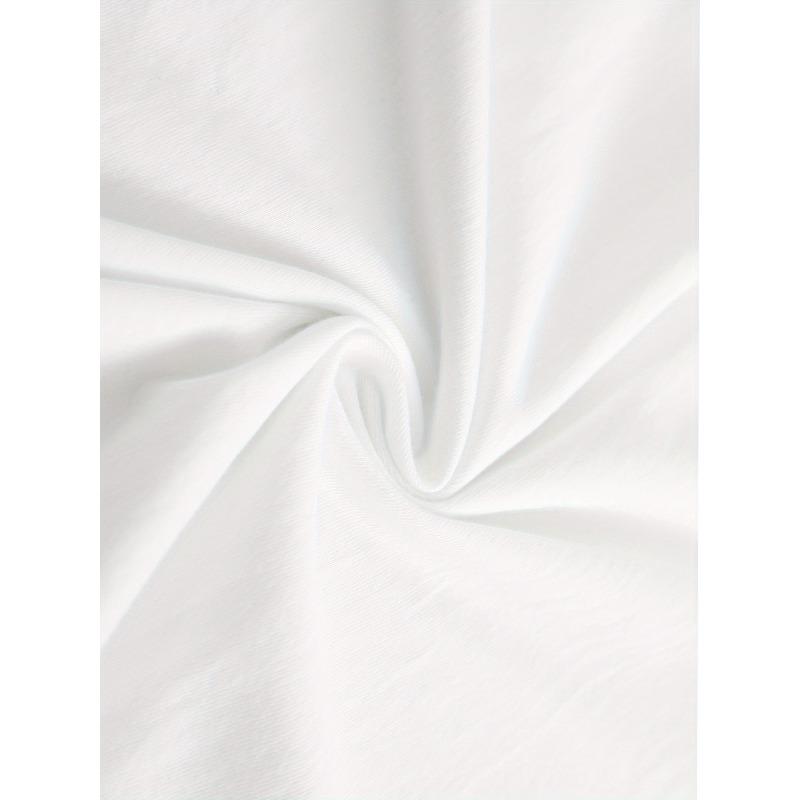 European Sizes Floral Hummingbird Print T-Shirt Short Sleeve Round Neck Casual Top, Regular Length, All-Season Wear, Women's