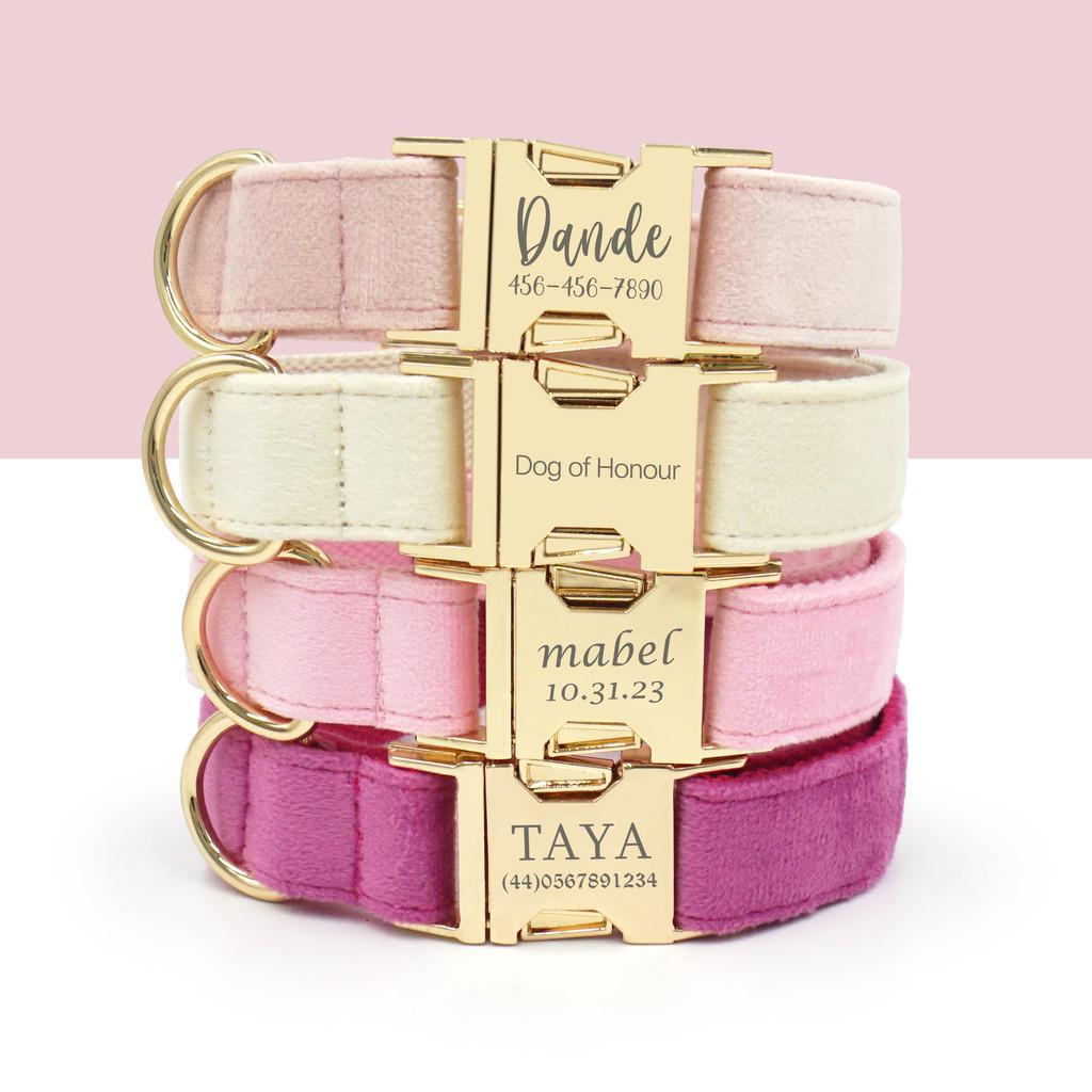 Dog Collar Material Pet Necklace With Gold Clasp For Medium And Large Dogs