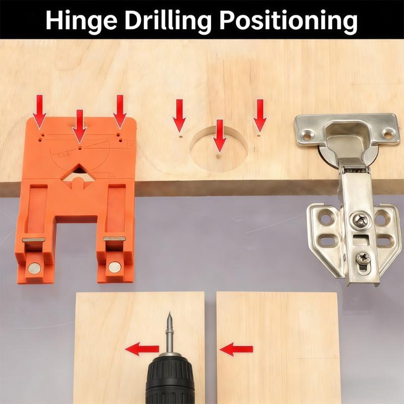 Magnetic Cabinet Door Hinge Alignment Tool With Strong Magnets Design For Precise 2.6mm Gaps And Universal Compatibility