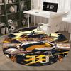 1pc Bakugo Katsuki 10 Round Carpet - Anime Design Chair Mat for Office, Home Decor