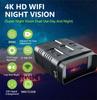 Nv009 4k Uhd Rechargeable Wifi Binocular Telescope 42mp 10x Zoom Digital 800m Infrared Night Vision For Hunting Camping