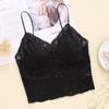 French Summer Suspender Sexy Soft Lace Bra Underwear Bra Women's Thin Skinny Shoulder Strap Vest Breathable