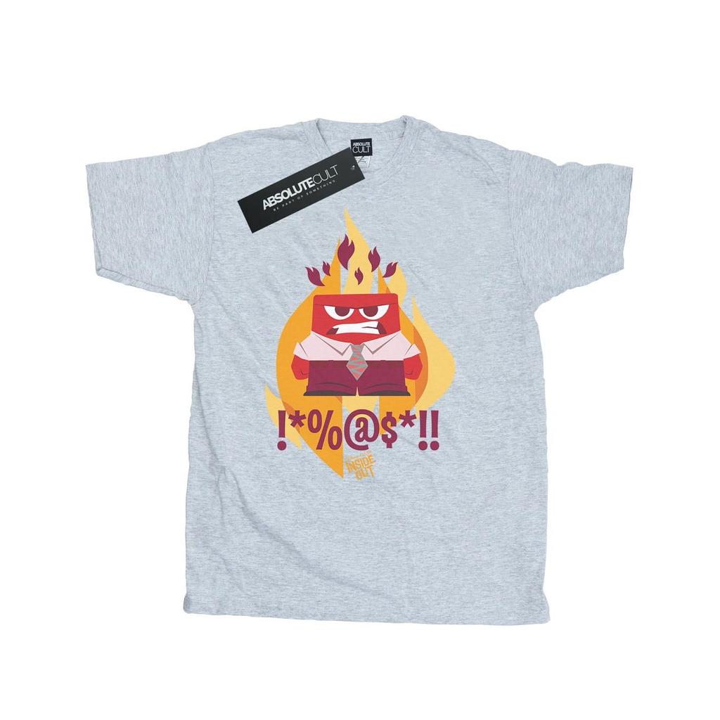 Disney Mens Inside Out Fired Up T-Shirt