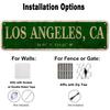 LINStore Los Angeles, CA City Sign Vintage Metal Wall Art Office/Home/Classroom Decor 4” X 16”