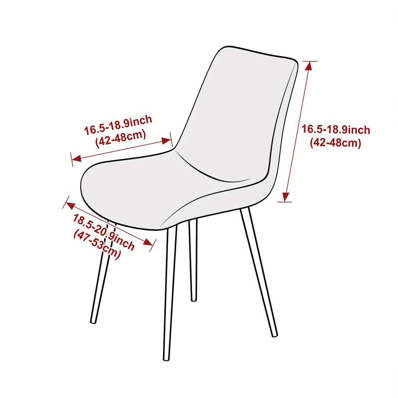 1/4pcs Solid Color Chair Covers Jacquard Curved Dining Chair Slipcovers Home Elastic Chair Seat Protector for Wedding Banquet