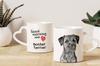 Border Terrier - Cup with a Dog, Adorable Cup with a Heart-shaped Handle, Universal Gift from the Art-Dog Brand