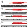 JYUNJOENG 5 Colors 4mm Banana Plugs with Insulation and Safety Pack of 10 Shielding,