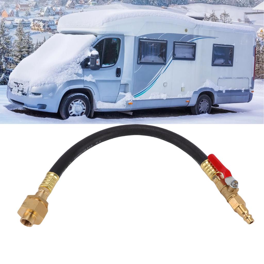 RV Winterizing Kit 16.9 Inch 300 PSI Winterize Sprinkler System with Shut Off Valve for RVs Boats Ships
