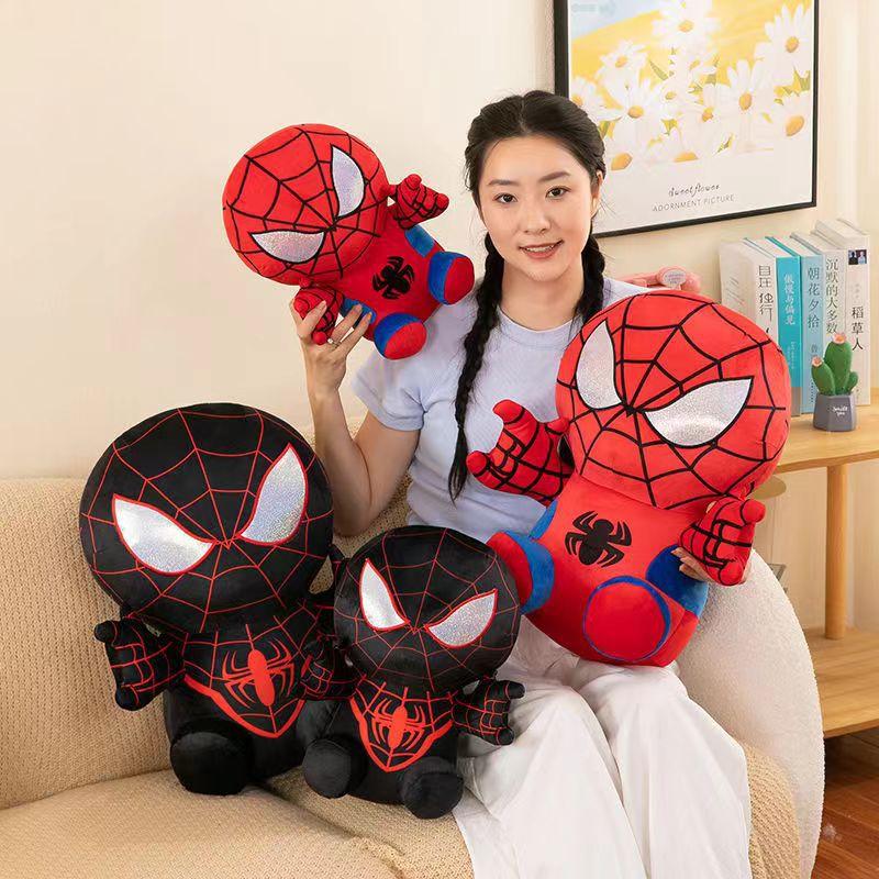 25CM Marvel Film The Avengers Anime Kreslená Figurka Spider Man Vyplněné Plyšové Hračky Kawaii Roztomilé Plyšové Panenky Dětské Vánoční Dárky
