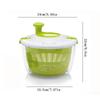 Salad Spinner Vegetable Washer Dryer Drainer Strainer with Bowl  Colander Fruit Washer Pasta and Fries Spinner
