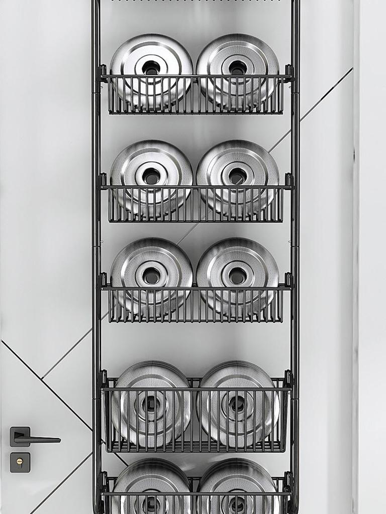 No-Drill Door Hanging Basket Organizer - Multi-Layer Storage Rack for Bathroom