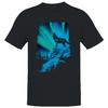 Howling Wolf & Northern Lights Men's T-shirt