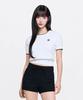 Emelbi Women'S Cooling Short Sleeve Knit Varsity Ny (Ivory)
