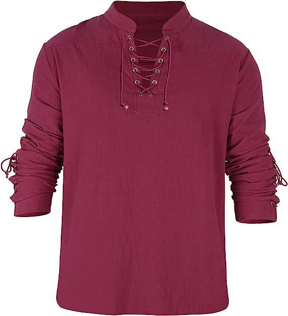 Men's 2023 Gothic Steampunk Pirate Shirt