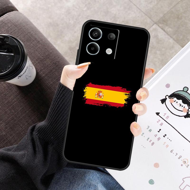 Spain Flag Cover For Xiaomi Redmi Note 13 9 10 11 12 14 15 Pro Plus Case For Redmi 15 C 12C 13C 14C 10C