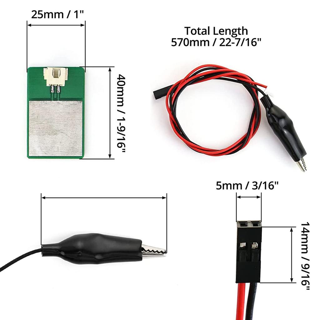 Placa Táctil de Herramienta de Z-Axis para Router CNC Sonda Z de Router CNC Sonda de Configuración CNC Adecuada para Máquinas de Grabado CNC 3018Pro/ 3018Max